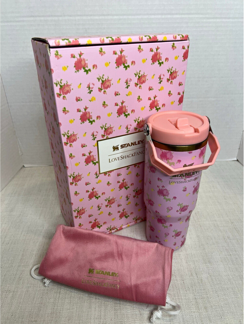 Stanley x LoveShackFancy Floral Pink 30 oz Tumbler w/ Handle